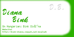 diana bink business card